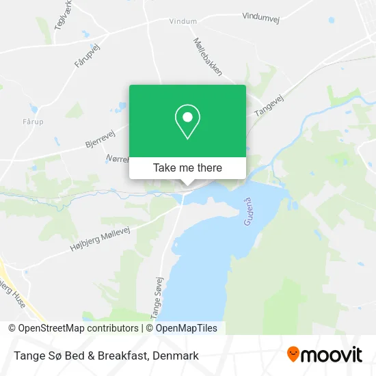 Tange Sø Bed & Breakfast map