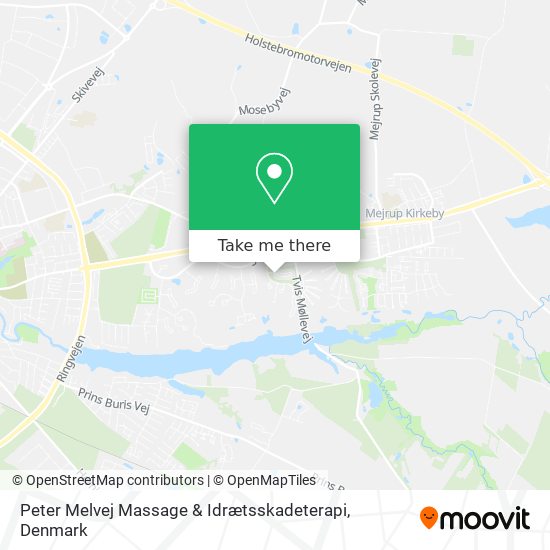 Peter Melvej Massage & Idrætsskadeterapi map