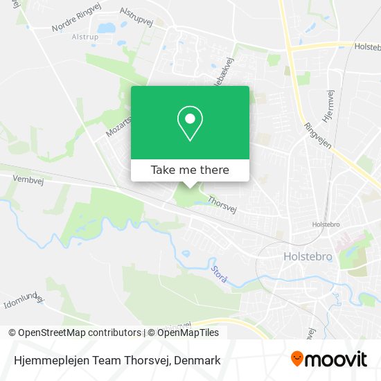 Hjemmeplejen Team Thorsvej map