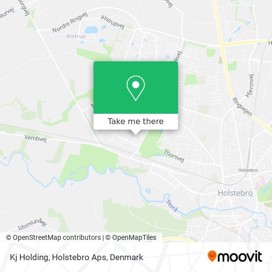 Kj Holding, Holstebro Aps map