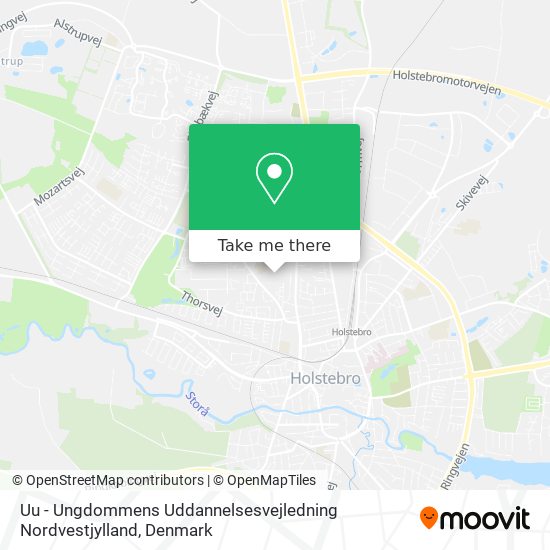Uu - Ungdommens Uddannelsesvejledning Nordvestjylland map