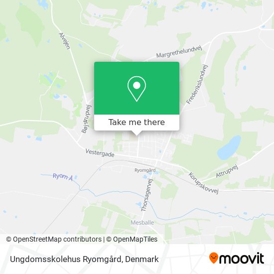 Ungdomsskolehus Ryomgård map