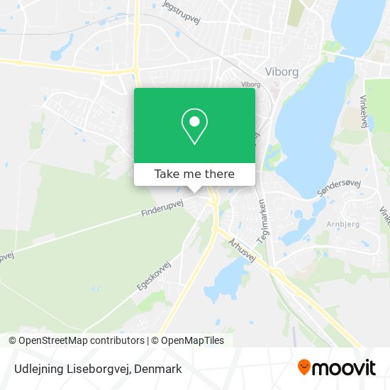 Udlejning Liseborgvej map