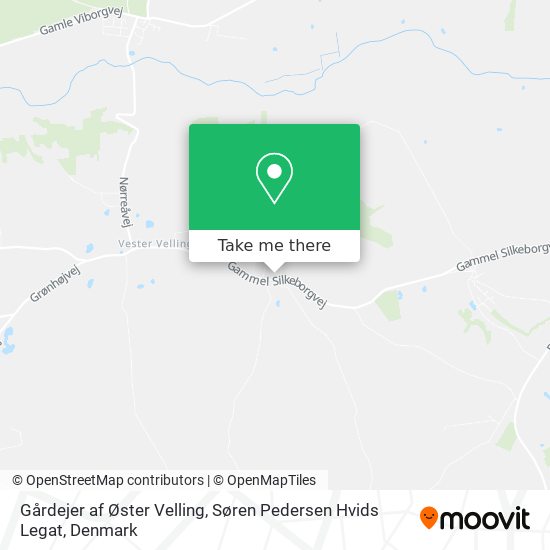 Gårdejer af Øster Velling, Søren Pedersen Hvids Legat map