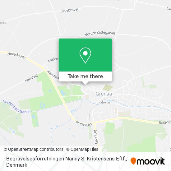 Begravelsesforretningen Nanny S. Kristensens Eftf. map