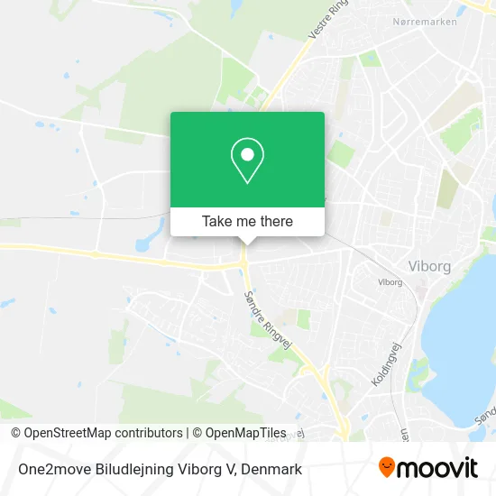 One2move Biludlejning Viborg V map