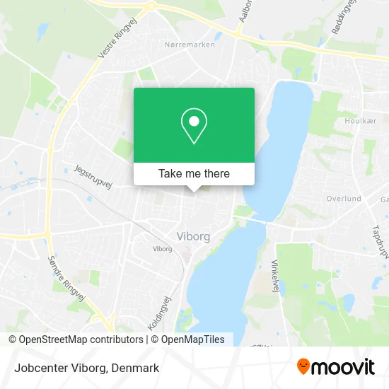 Jobcenter Viborg map