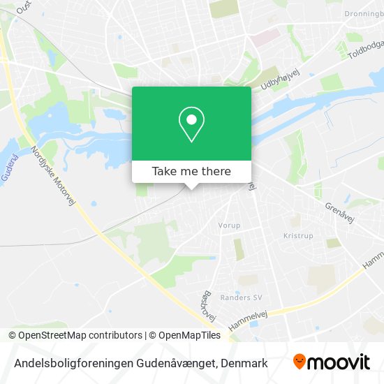 Andelsboligforeningen Gudenåvænget map