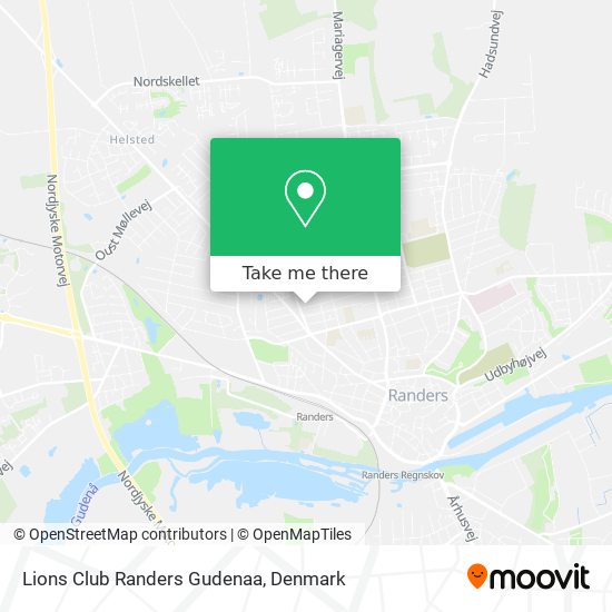 Lions Club Randers Gudenaa map