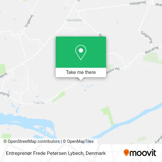 Entreprenør Frede Petersen Lybech map