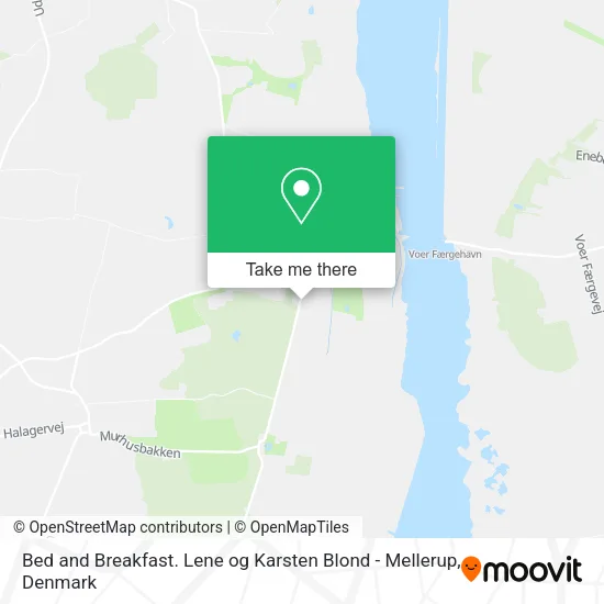 Bed and Breakfast. Lene og Karsten Blond - Mellerup map
