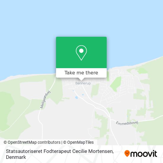 Statsautoriseret Fodterapeut Cecilie Mortensen map
