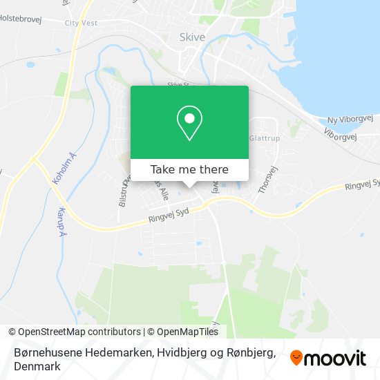 Børnehusene Hedemarken, Hvidbjerg og Rønbjerg map