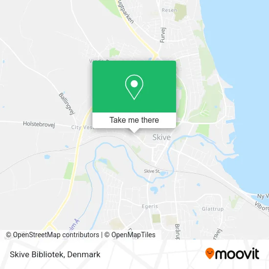 Skive Bibliotek map