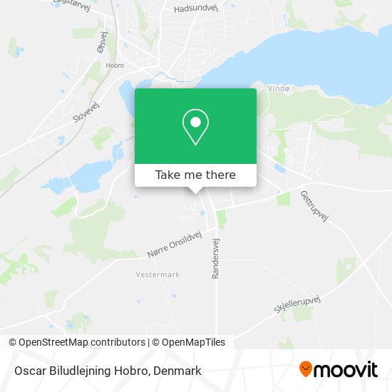 Oscar Biludlejning Hobro map