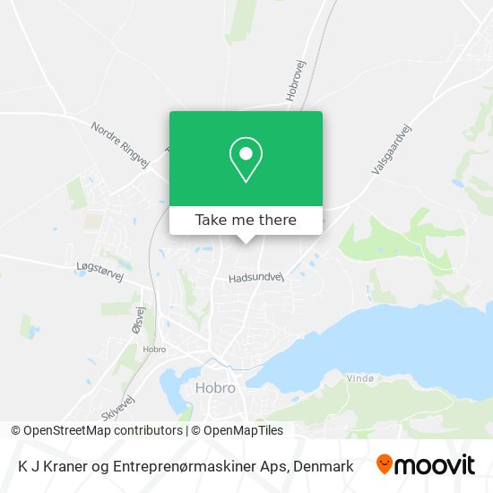 K J Kraner og Entreprenørmaskiner Aps map