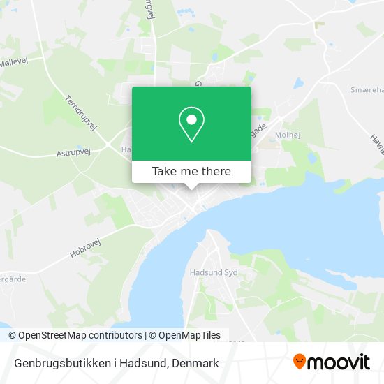 Genbrugsbutikken i Hadsund map