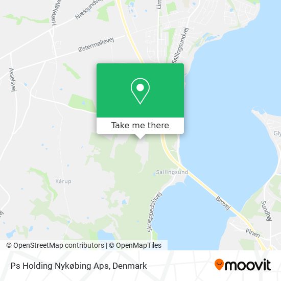 Ps Holding Nykøbing Aps map