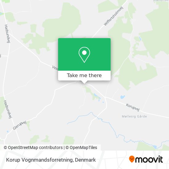 Korup Vognmandsforretning map