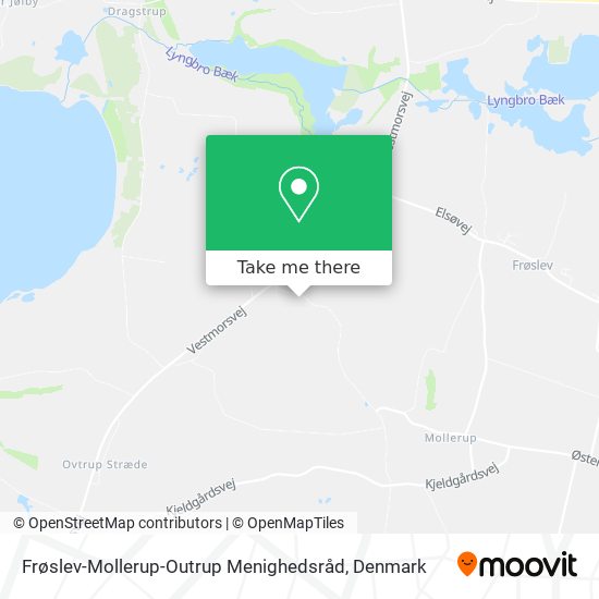 Frøslev-Mollerup-Outrup Menighedsråd map