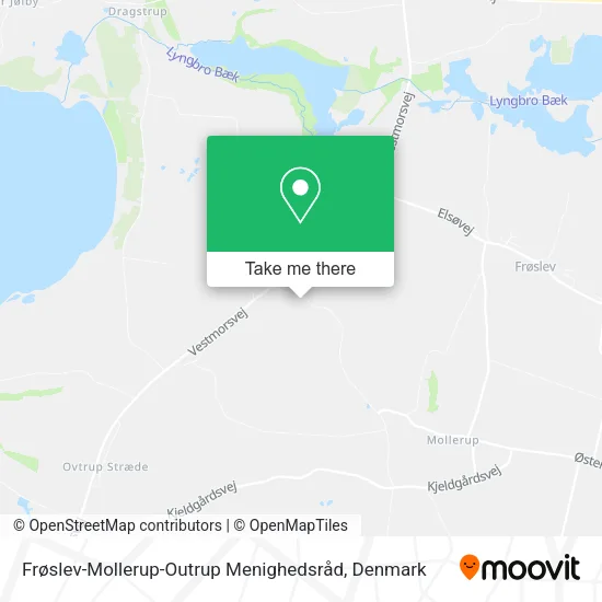 Frøslev-Mollerup-Outrup Menighedsråd map