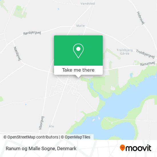 Ranum og Malle Sogne map