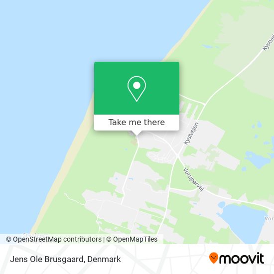 Jens Ole Brusgaard map