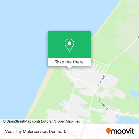 Vest Thy Malerservice map