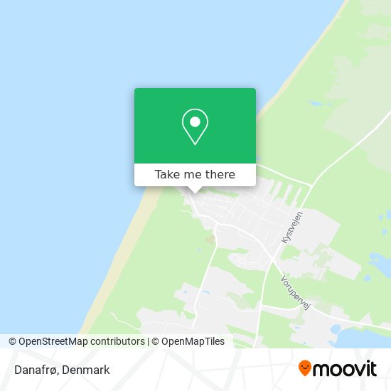 Danafrø map