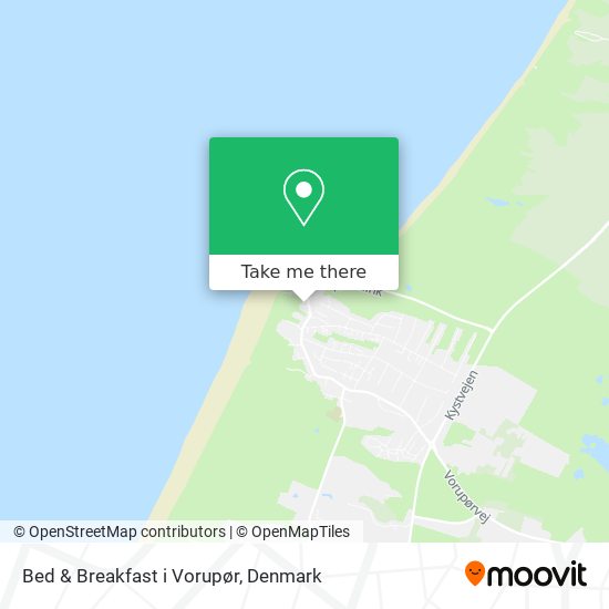 Bed & Breakfast i Vorupør map