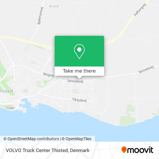 VOLVO Truck Center Thisted map
