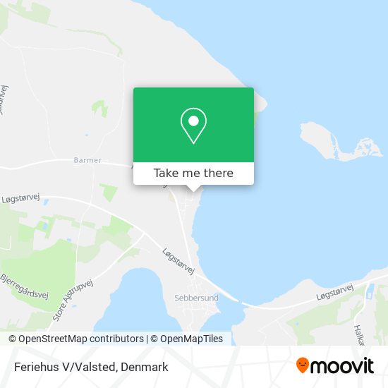 Feriehus V/Valsted map
