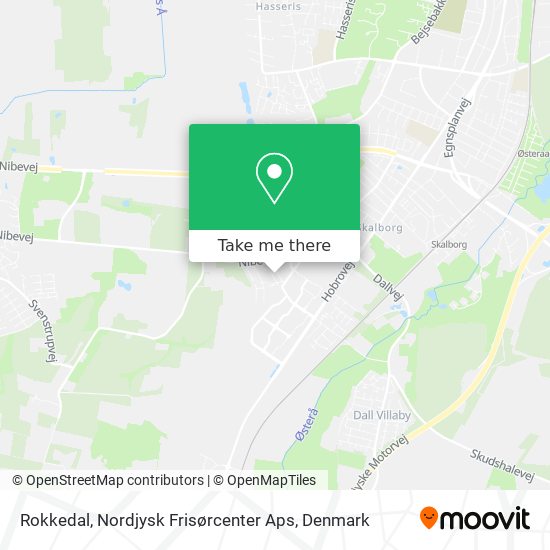 Rokkedal, Nordjysk Frisørcenter Aps map