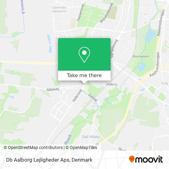 Db Aalborg Lejligheder Aps map