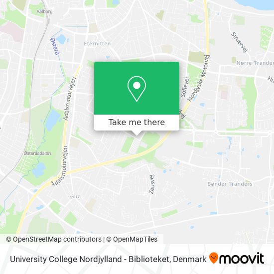 University College Nordjylland - Biblioteket map