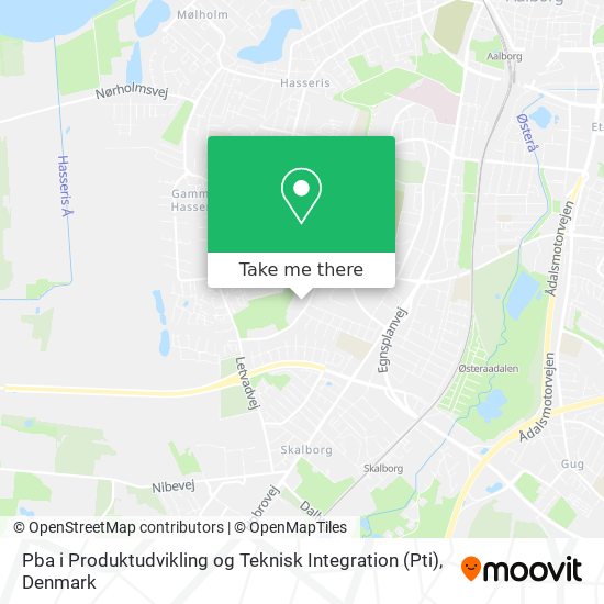 Pba i Produktudvikling og Teknisk Integration (Pti) map