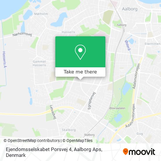 Ejendomsselskabet Porsvej 4, Aalborg Aps map