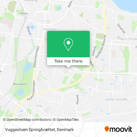 Vuggestuen Springbrættet map