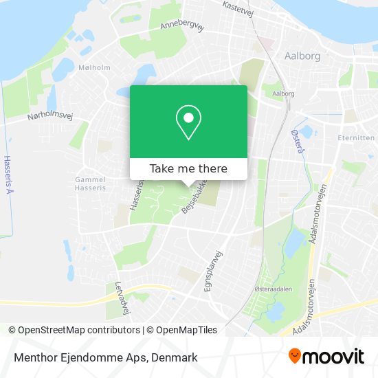 Menthor Ejendomme Aps map