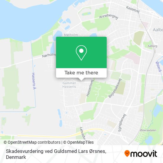 Skadesvurdering ved Guldsmed Lars Ørsnes map