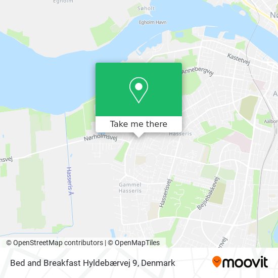 Bed and Breakfast Hyldebærvej 9 map