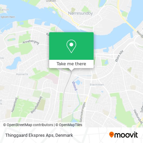 Thinggaard Ekspres Aps map