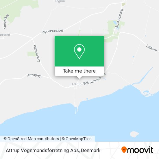 Attrup Vognmandsforretning Aps map