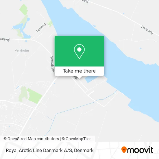 Royal Arctic Line Danmark A/S map