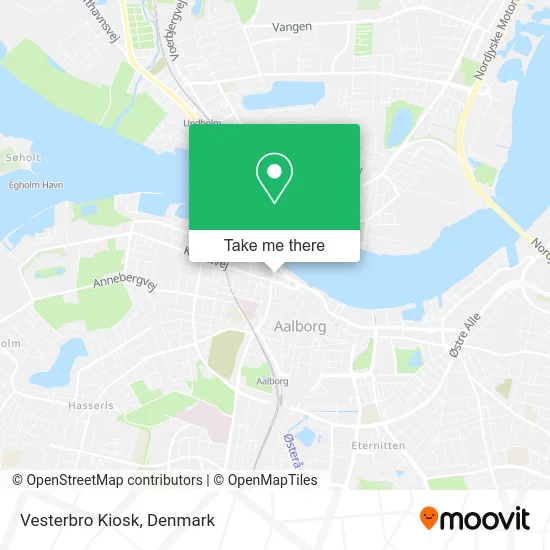 Vesterbro Kiosk map