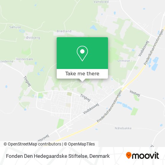 Fonden Den Hedegaardske Stiftelse map