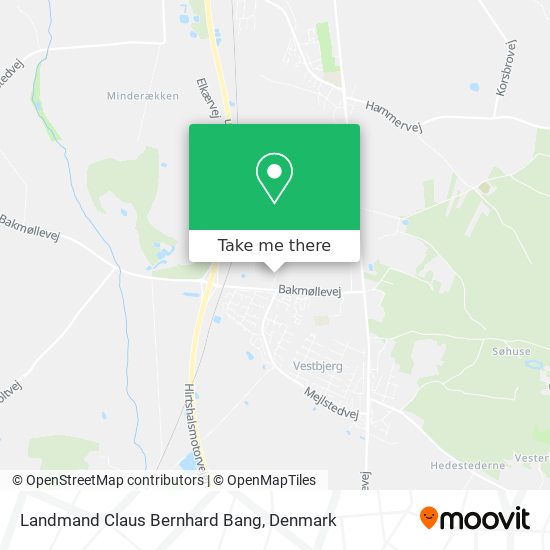 Landmand Claus Bernhard Bang map