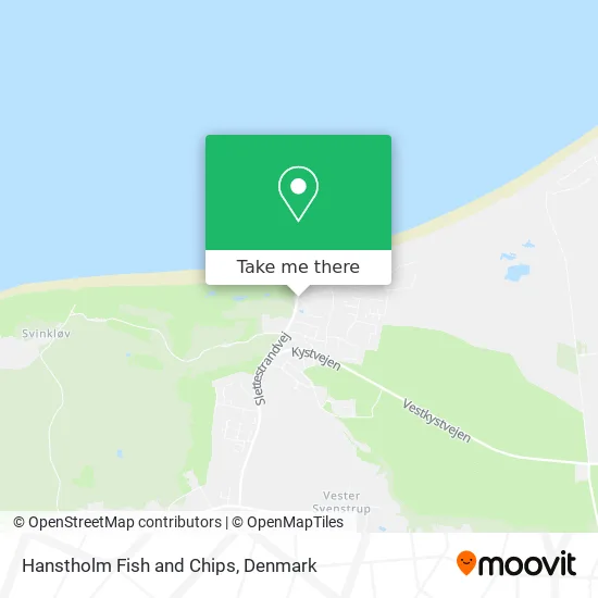 Hanstholm Fish and Chips map