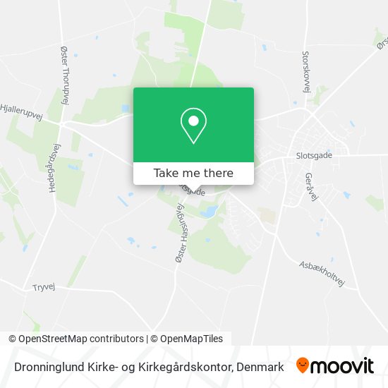 Dronninglund Kirke- og Kirkegårdskontor map