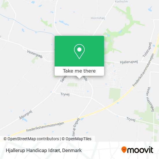 Hjallerup Handicap Idræt map